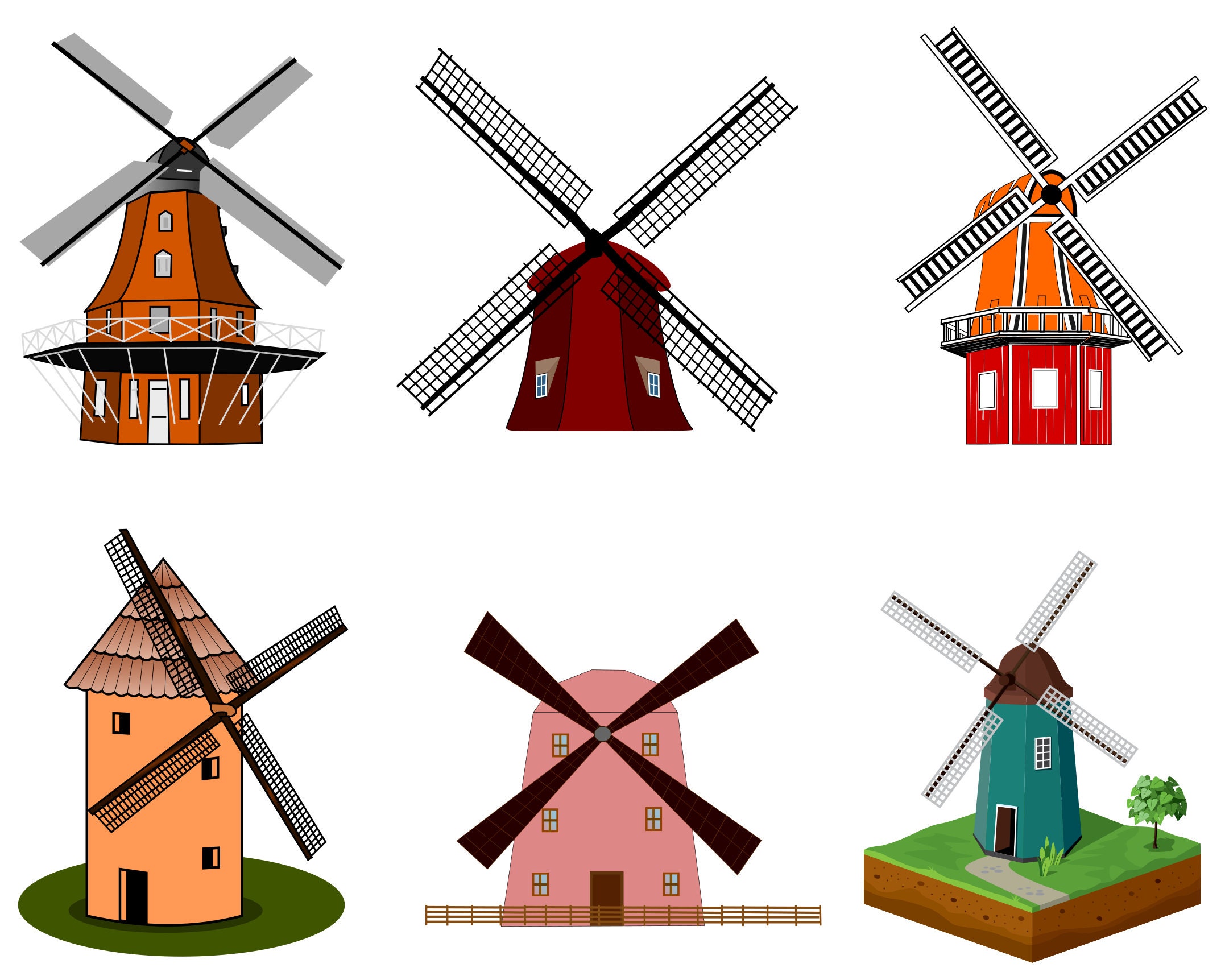Windmill Svg, Windmill Cricut, Windmill Cut File, Windmill Clipart