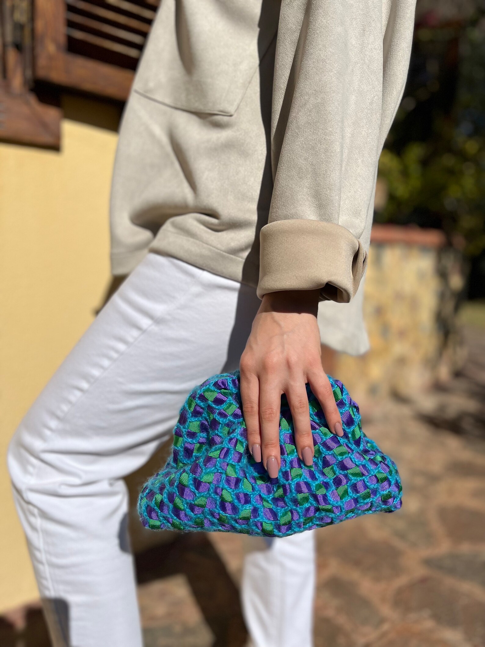 SMALL CANVAS CLUTCH SISTERS OF THE MARIGOLD