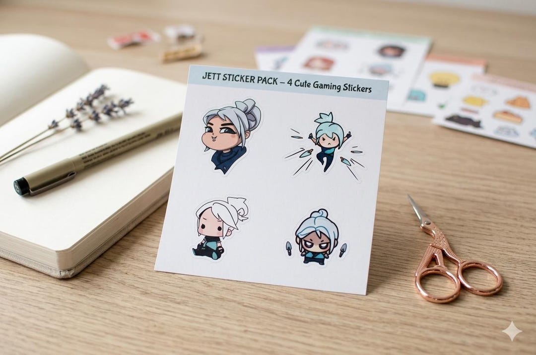 Chibi Mage Sticker Sheet | Anime Character Vinyl Stickers - Etsy