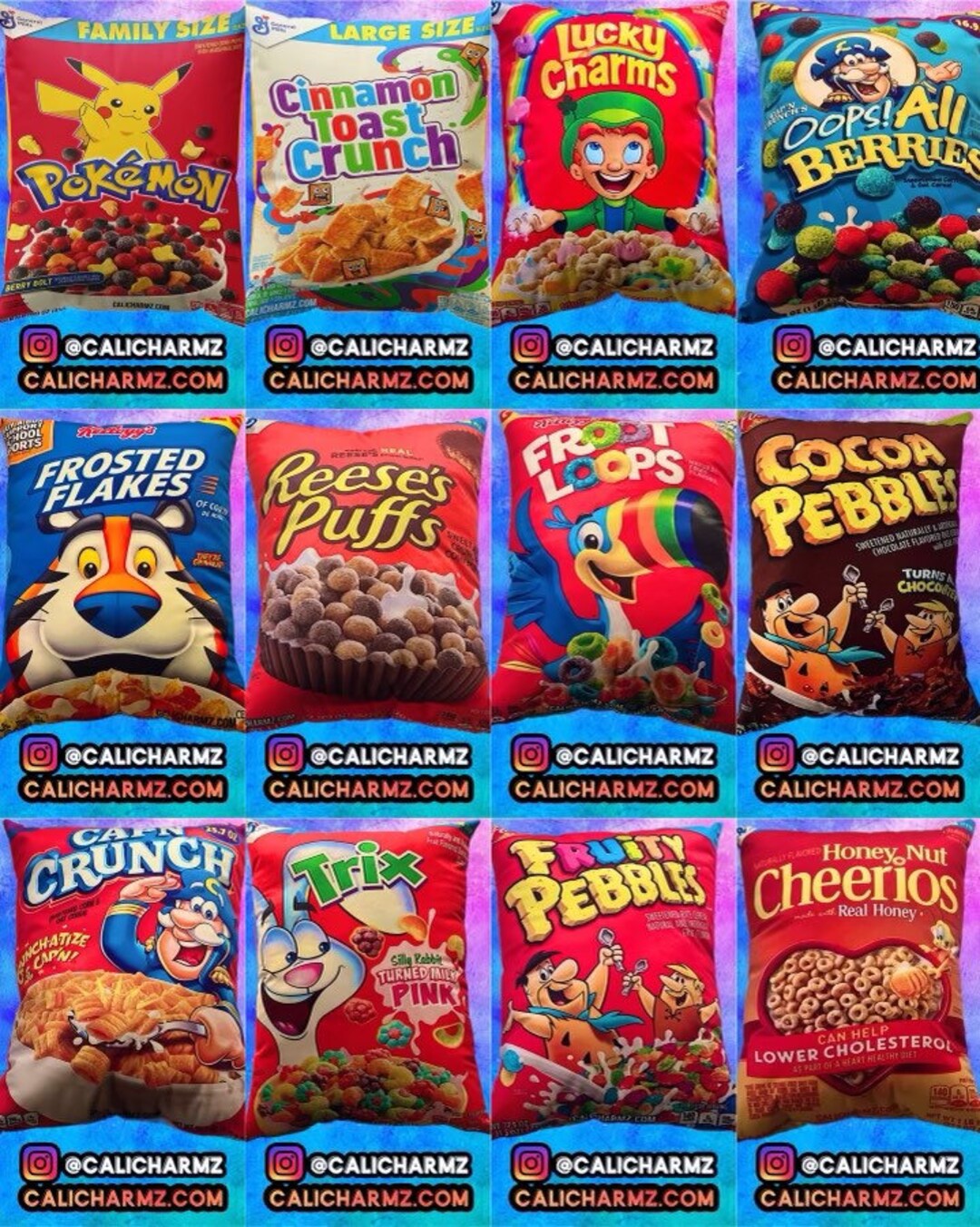 Jumbo Sized 24x18 Cereal Cinnamon Toast Crunch Lucky Charms Etsy