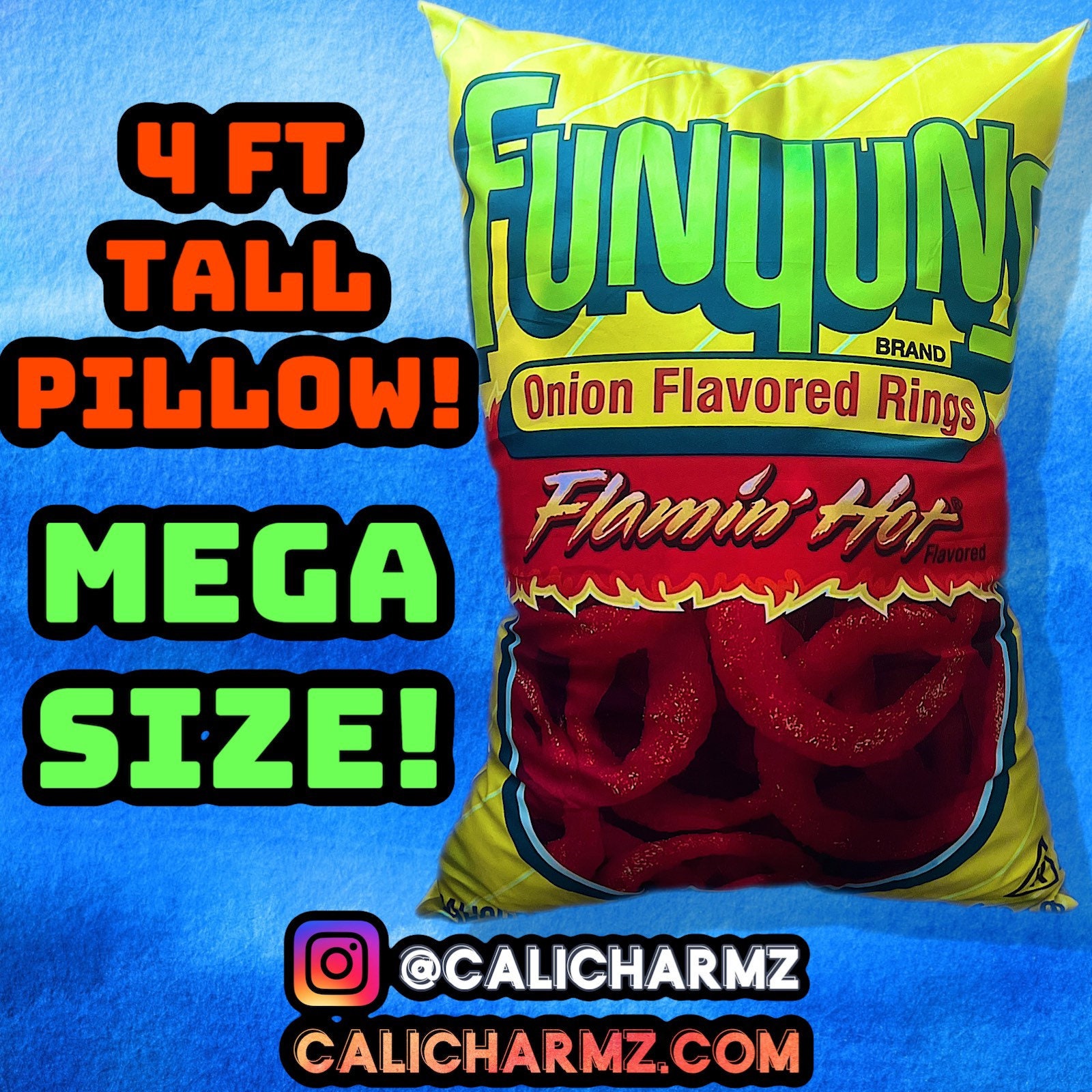 4 FT Tall Mega Sized Flamin Hot Funyuns Hot Cheeto Frito Lay Etsy