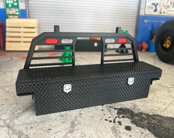 CEN F250 / F450 Headache Rack and Diamond Plate Toolbox