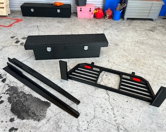 Combo de portaequipaje, caja de herramientas y riel para cama CEN F250/F450