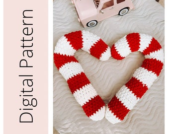 Candy Cane Pattern, Peppermint Stick Pattern, Crochet Candy Cane