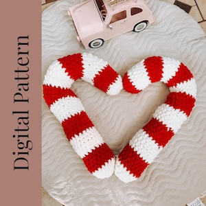 Candy Cane Pattern, Peppermint Stick Pattern, Crochet Candy Cane
