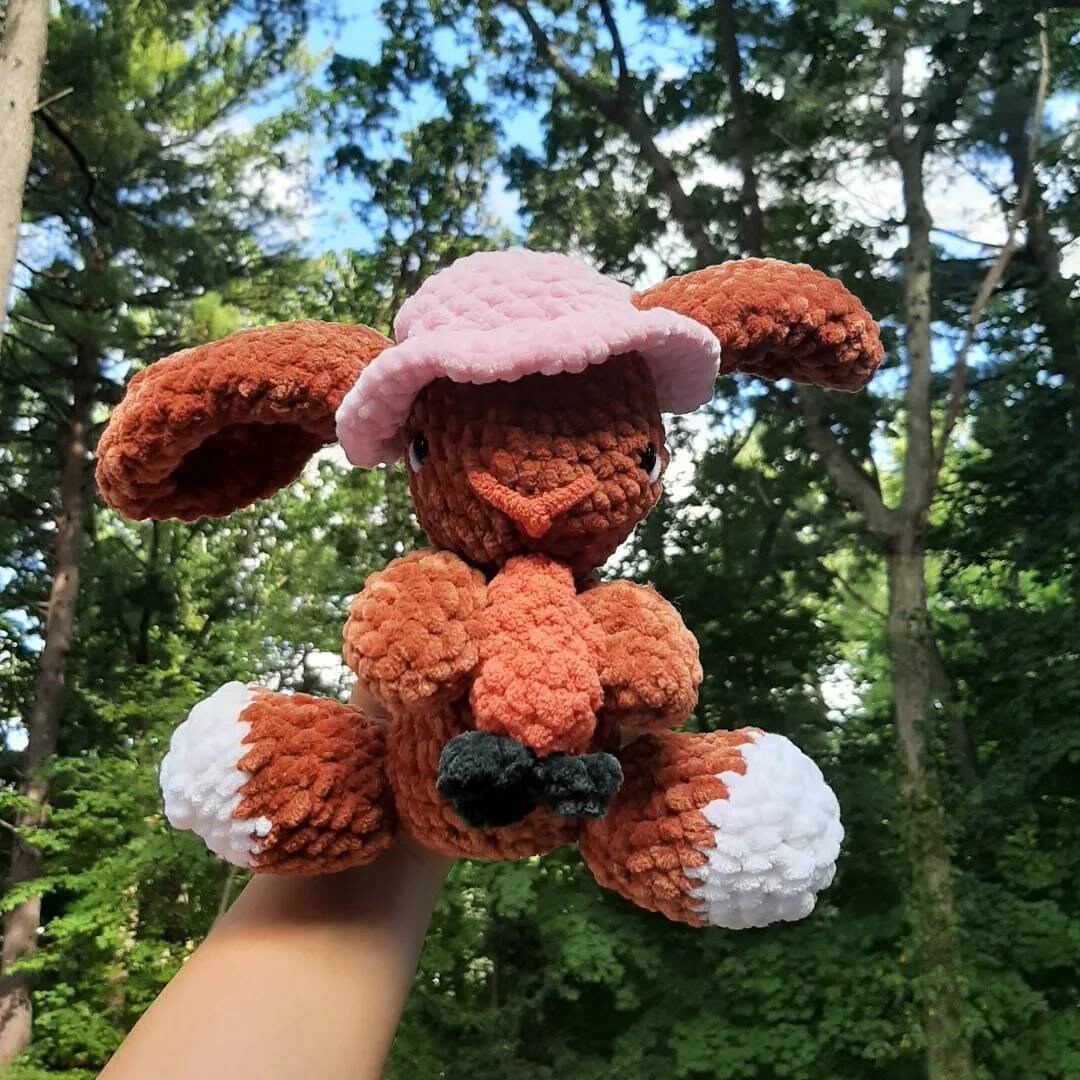 Nibbles the Bunny Handmade Crochet Bunny Plushie Etsy