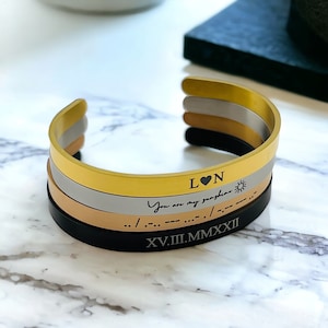 Custom Cuff | Personalized Bracelet | Custom Bangle | Personal Saying Bracelet | Hidden Message | Unisex Jewelry