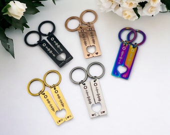 Spotify Code Couples Keyring | Personalised Music Keychains | Wedding Song | Anniversary Keepsake | Favourite Song | Music Lover Present