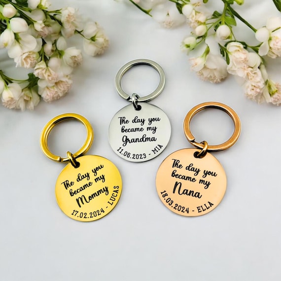 Giorno personalizzato in cui sei diventato il Portachiavi a - Main Image