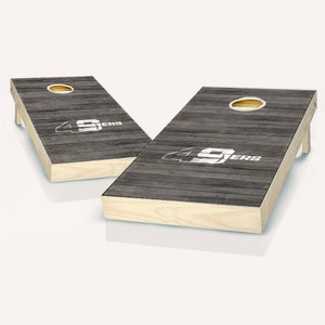 Officially Licensed Unc Charlotte Distressed Cornhole Set - Includes Boards, Team Bags & More - Outdoor Lawn Game for Tailgating
