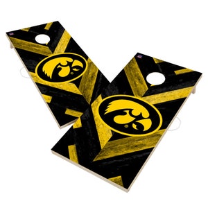 Iowa Hawkeyes Backyard 2x4 Cornhole Board Set - Officially Licensed NCAA Outdoor Cornhole Boards