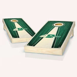 Officially Licensed Unc Charlotte Pyramid Cornhole Set - Includes Boards, Team Bags & More - Outdoor Lawn Game for Tailgating