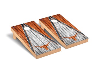 Texas Longhorns Premium Cornhole Board Set - Officially Licensed NCAA Outdoor Cornhole Boards