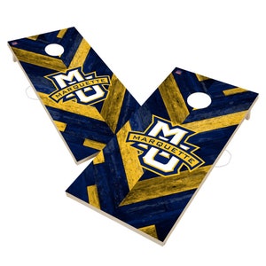 Marquette University Golden Eagles Backyard 2x4 Cornhole Board Set - Officially Licensed NCAA Outdoor Cornhole Boards