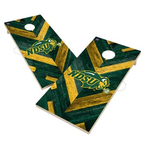 North Dakota State University NDSU Bison  Backyard 2x4 Cornhole Board Set - Officially Licensed NCAA Outdoor Cornhole Boards