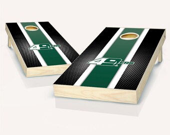 UNC Charlotte Cornhole Set: Stripe Design with Logo Bags (Tailgate Ready)