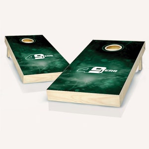Officially Licensed Unc Charlotte Smoke Cornhole Set - Includes Boards, Team Bags & More - Outdoor Lawn Game for Tailgating