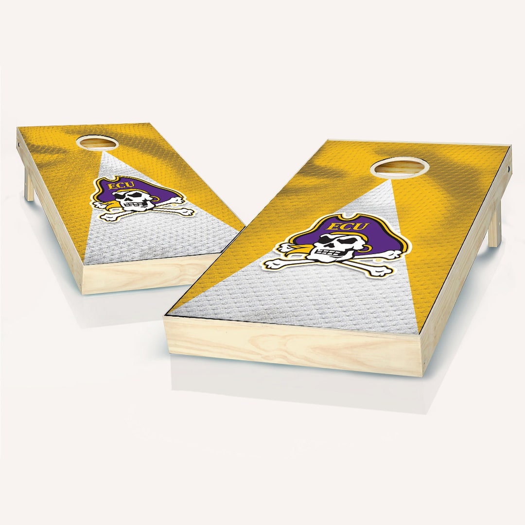 Officially Licensed Ecu Pirates Jersey Cornhole Set Includes Etsy