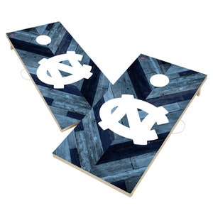 North Carolina Tar Heels UNC Backyard 2x4 Cornhole Board Set - Officially Licensed NCAA Outdoor Cornhole Boards