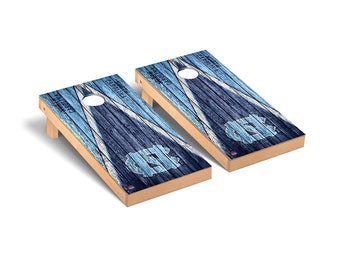 North Carolina Tar Heels Cornhole Boards (Regulation Size, Folding Legs)