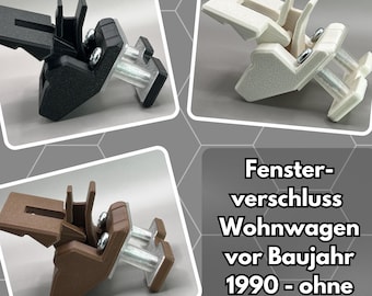 Bofors Fensterverschluss Fensterriegel Hobby Wohnwagen VW Westfalia Joker T3 James Cook Nachbau Camping Ersatzteil 3D-Druck
