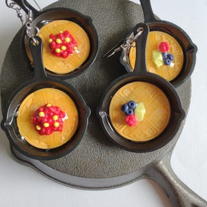 Waffles in a Skillet, Waffles with Berries, Sweet and Sour Compote, Berries, Fruit