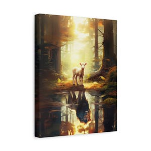 The Lion and the Lamb -- Wall Art, Stretched Canvas