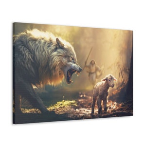 The Good Shepherd is on the way -- Wall Art, Stretched Canvas