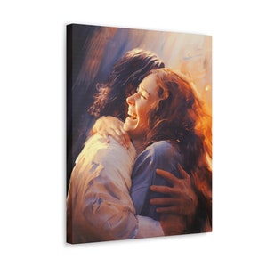 First Moment in Heaven -- Wall Art, Stretched Canvas, Jesus Art