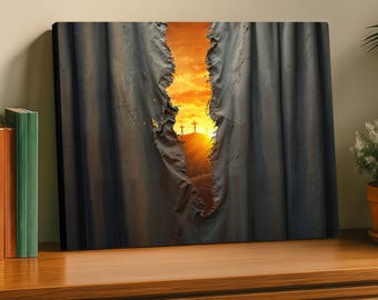 The Veil Was torn -- Wall Art, Stretched Canvas