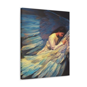 Covered by God's Feathers -- Wall Art, Stretched Canvas, Psalm 91
