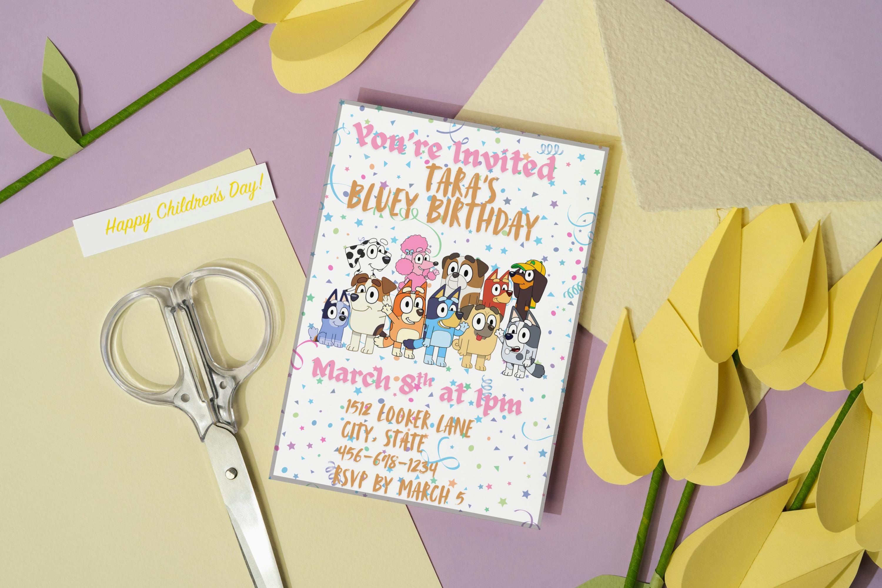 Bluey-Inspired Custom Invite
