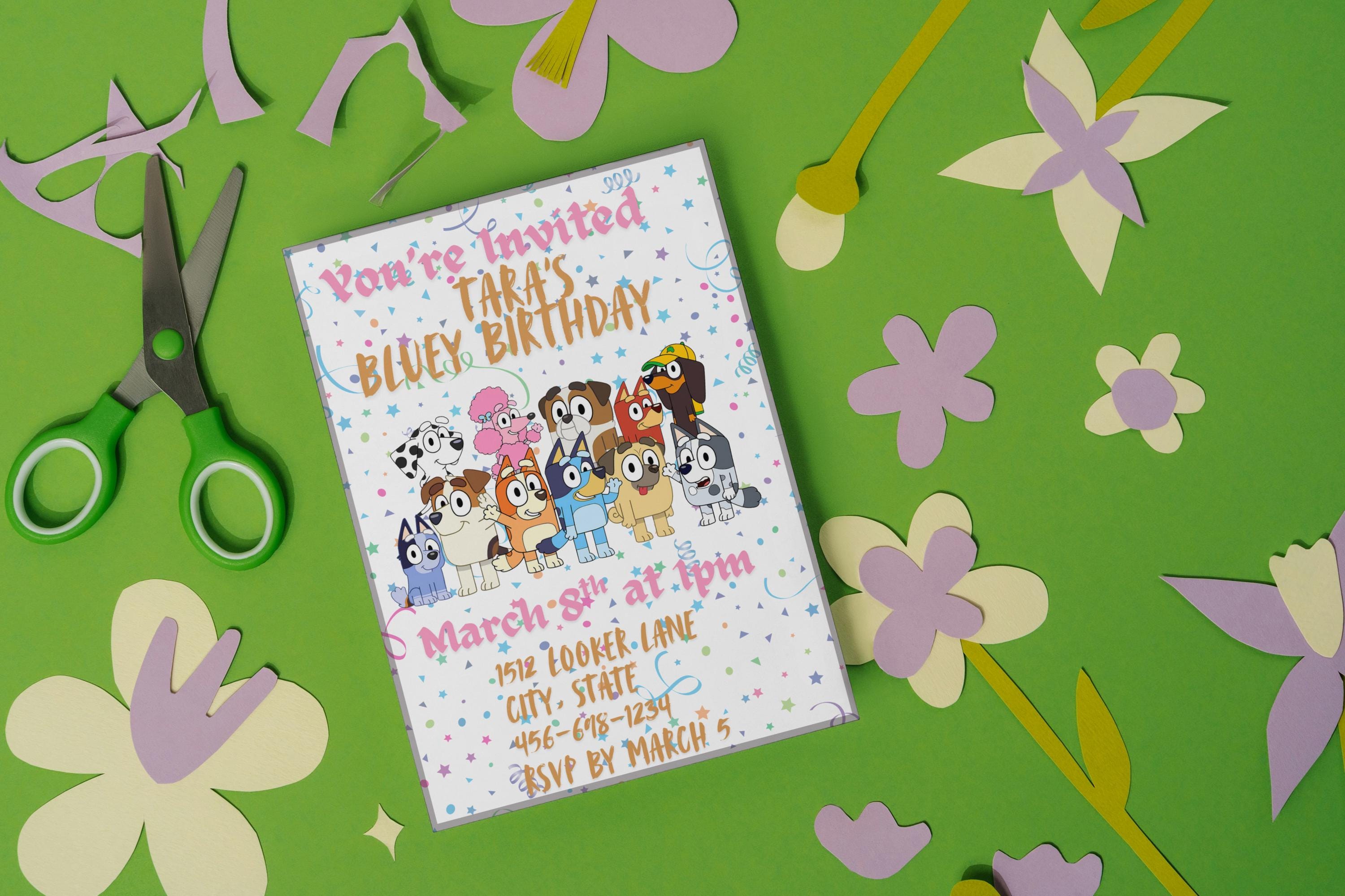 Bluey-Inspired Custom Invite
