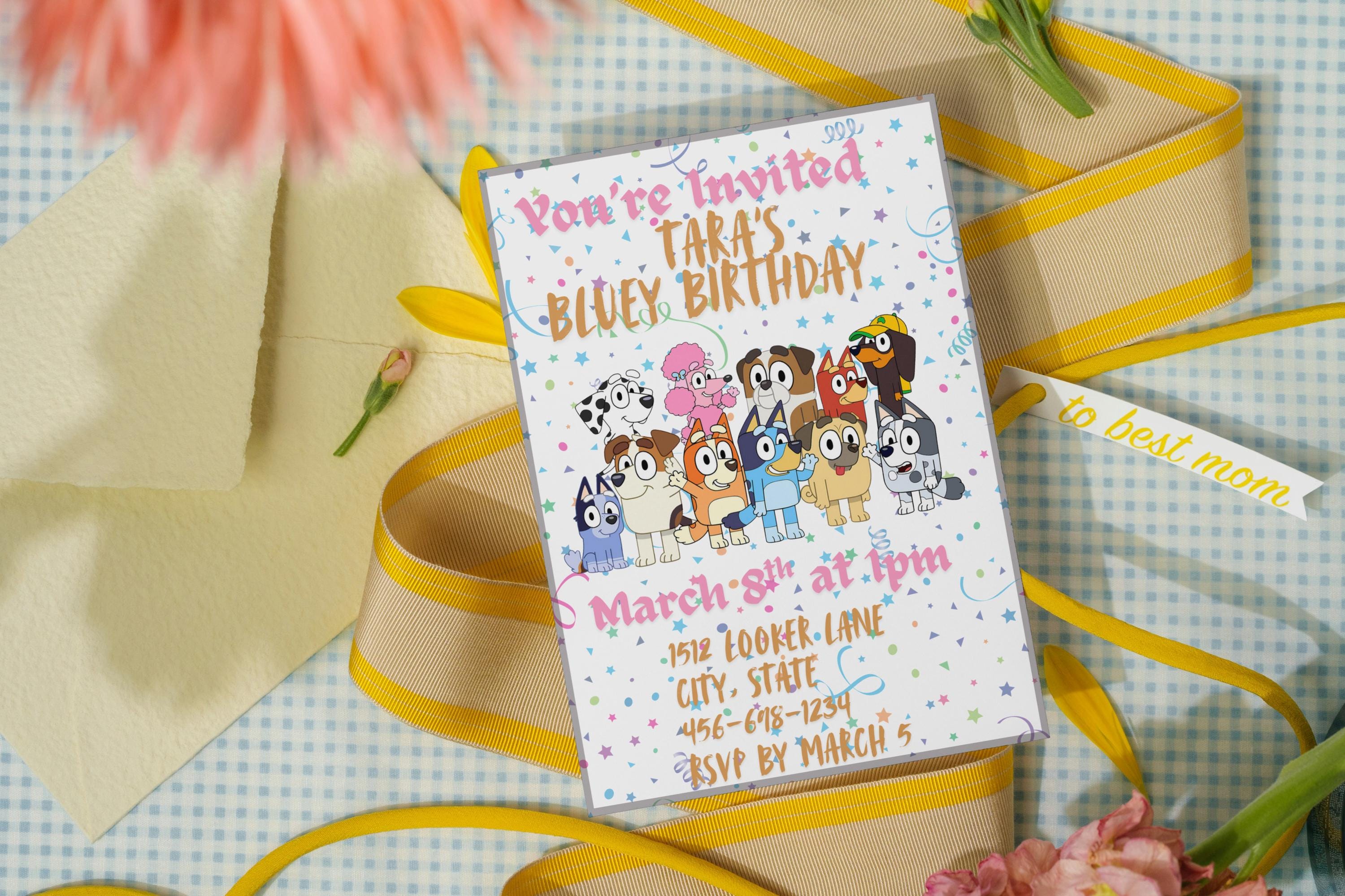 Bluey-Inspired Custom Invite