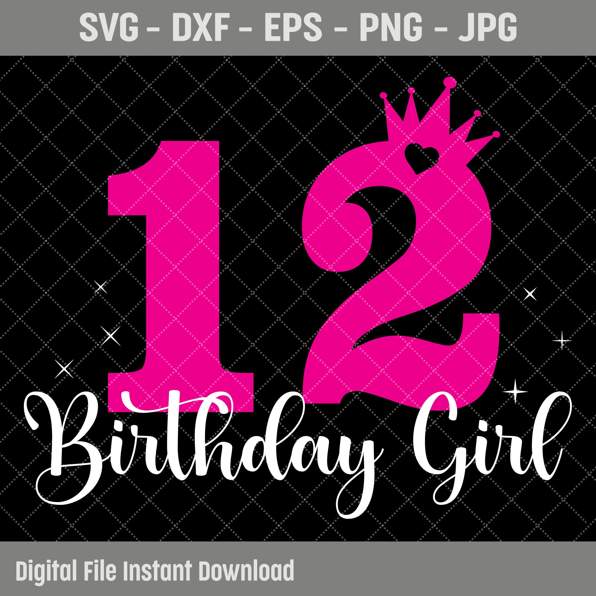 12 Years Being Awesome Svg, Birthday Svg, 12nd Birthday - Inspire Uplift