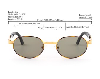 Small Fit 90s Vintage Sunglasses 133mm, Sting Italy Model 4089
