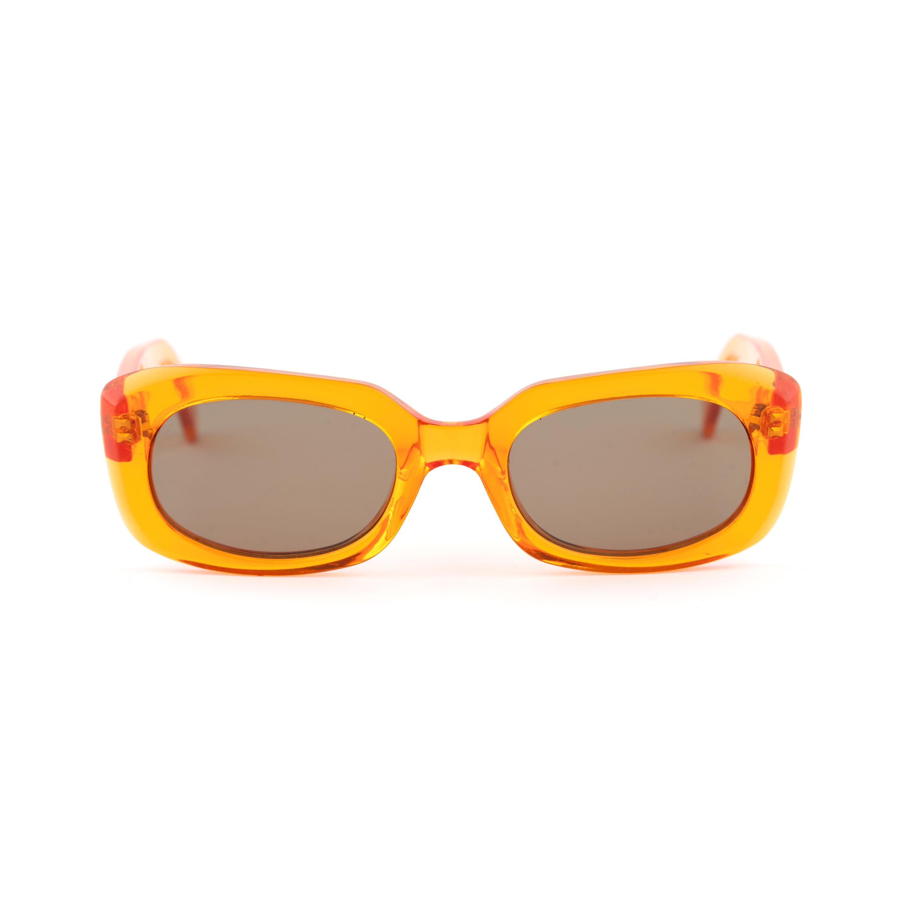 Versus Gianni Versace E33 Vintage Sunglasses, 90s Orange