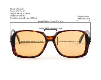 Vintage 80s Silhouette Sunglasses | Oversized Tortoise Shell  display picture 1
