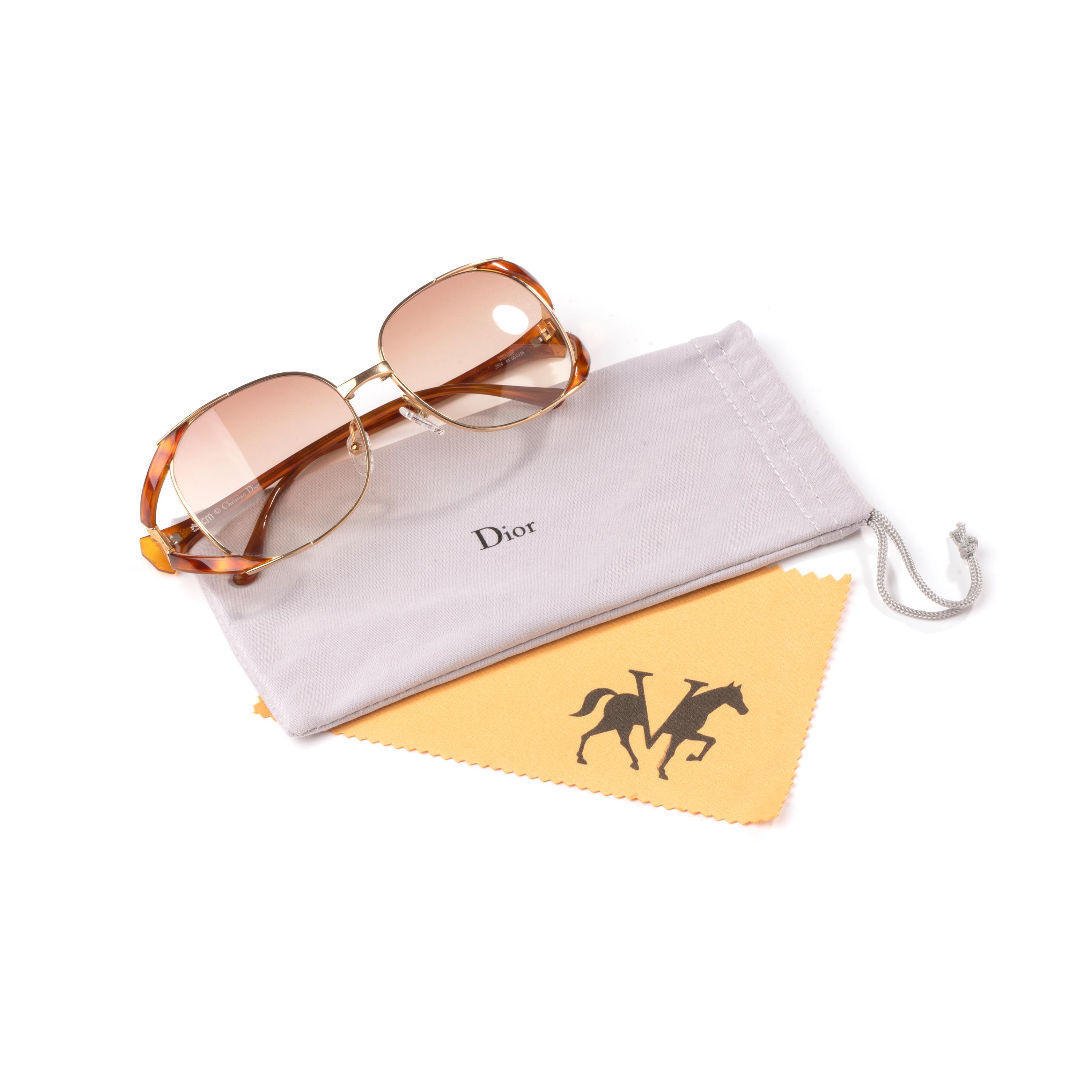 Christian Dior 2524 Oversized Butterfly Sunglasses, Vintage 80s