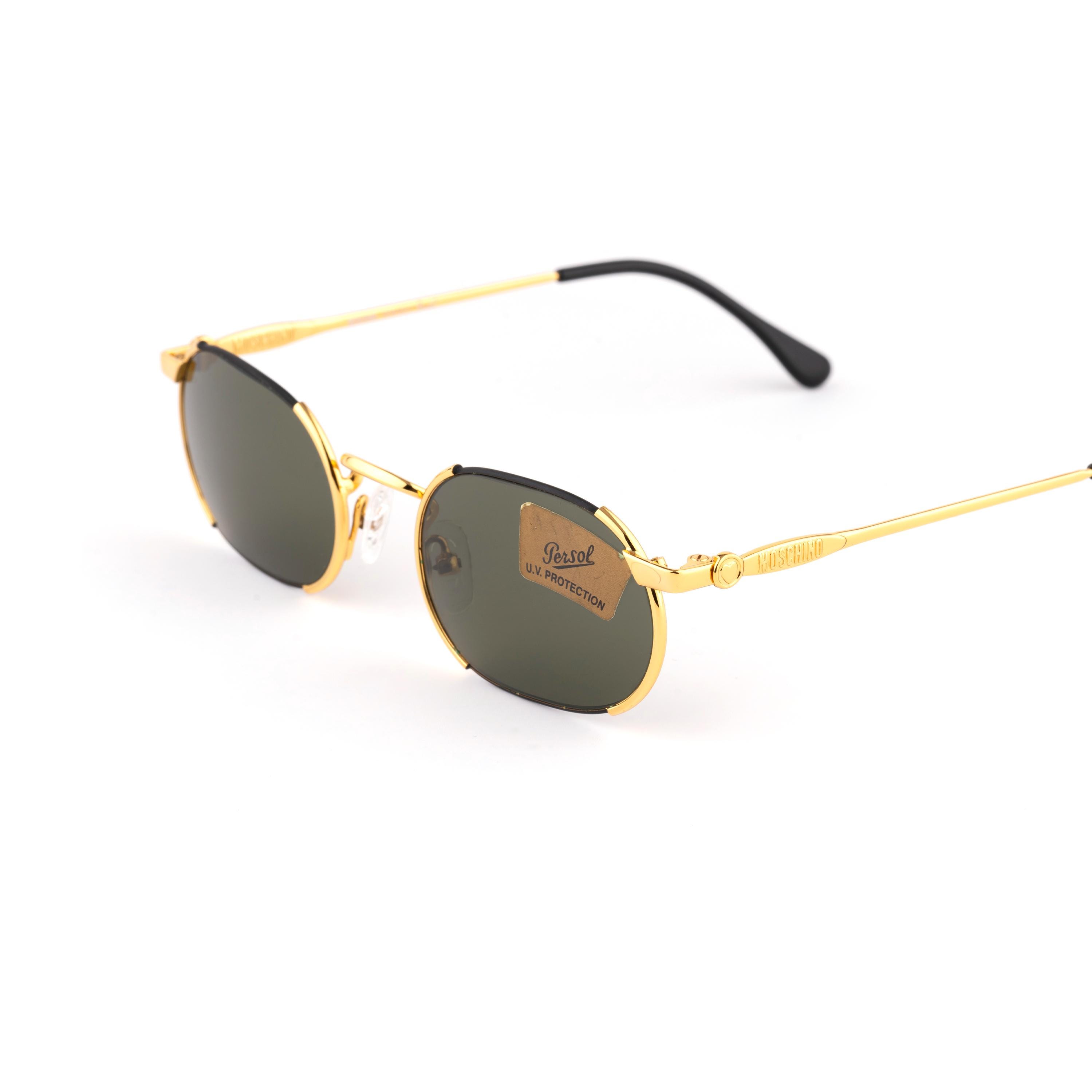MOSCHINO new/authentic rectangular retro sunnies Moschino M3191S 517 54 – Vintage Frames Company main image 3