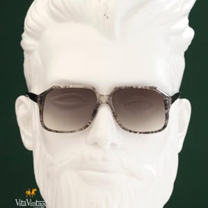Vintage Rodenstock Sunglasses: 80s German Square Frame, Gradient Lenses