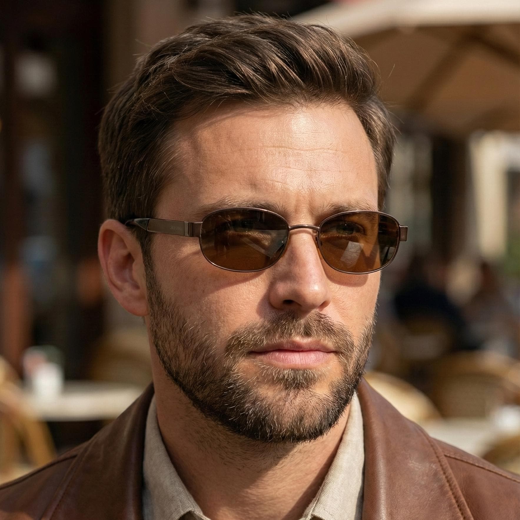 Giorgio Armani 668 Sunglasses, Brown Tempered Glass Lenses, 90s