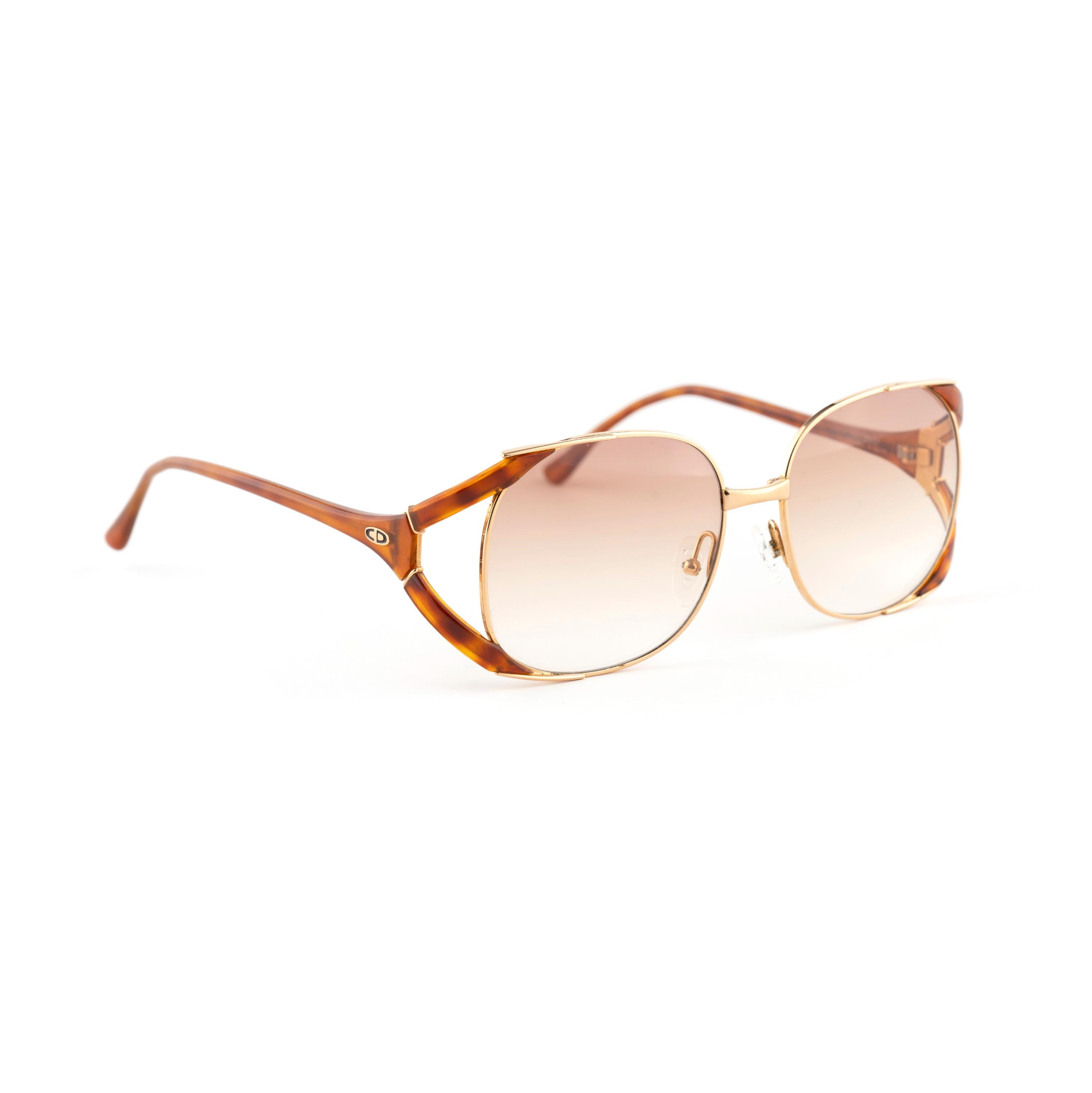 Christian Dior 2524 Oversized Butterfly Sunglasses, Vintage 80s
