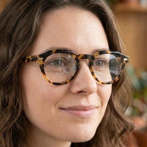 Vintage Stil Mutige Brille, Dark Academia Tortoise Rahmen, 50er Jahre Retro Lesebrille, hohe Stärke bereit, Statement Brille