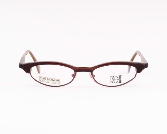 Face a Face Titanium Frames 90s Club Master Brown Cat Eye