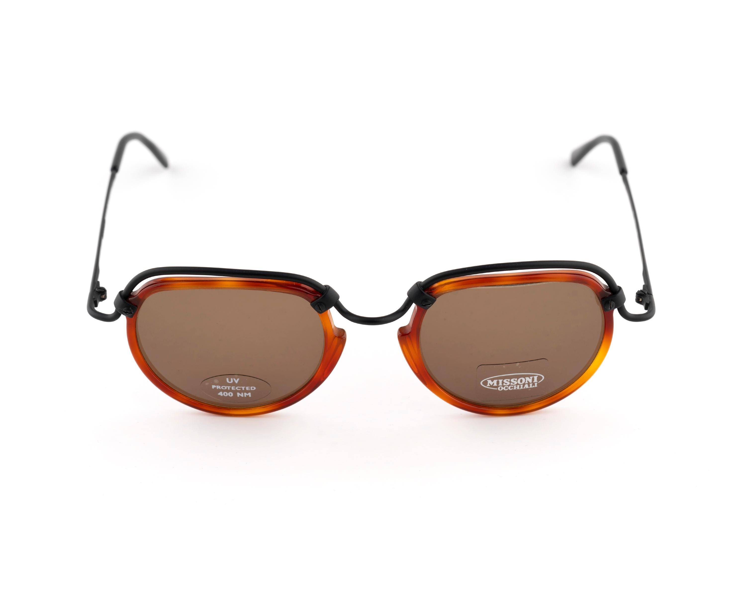New Italian Missoni Green Frame Sunglasses with Tortoiseshell Temples Shop Missoni Prescriptible Glasses MIS 0072 Green Nude/Clear main image 3
