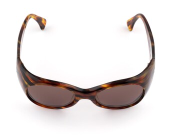 Chunky Tortoise Round Sunglasses, Alain Mikli 80s Vintage  display picture 3