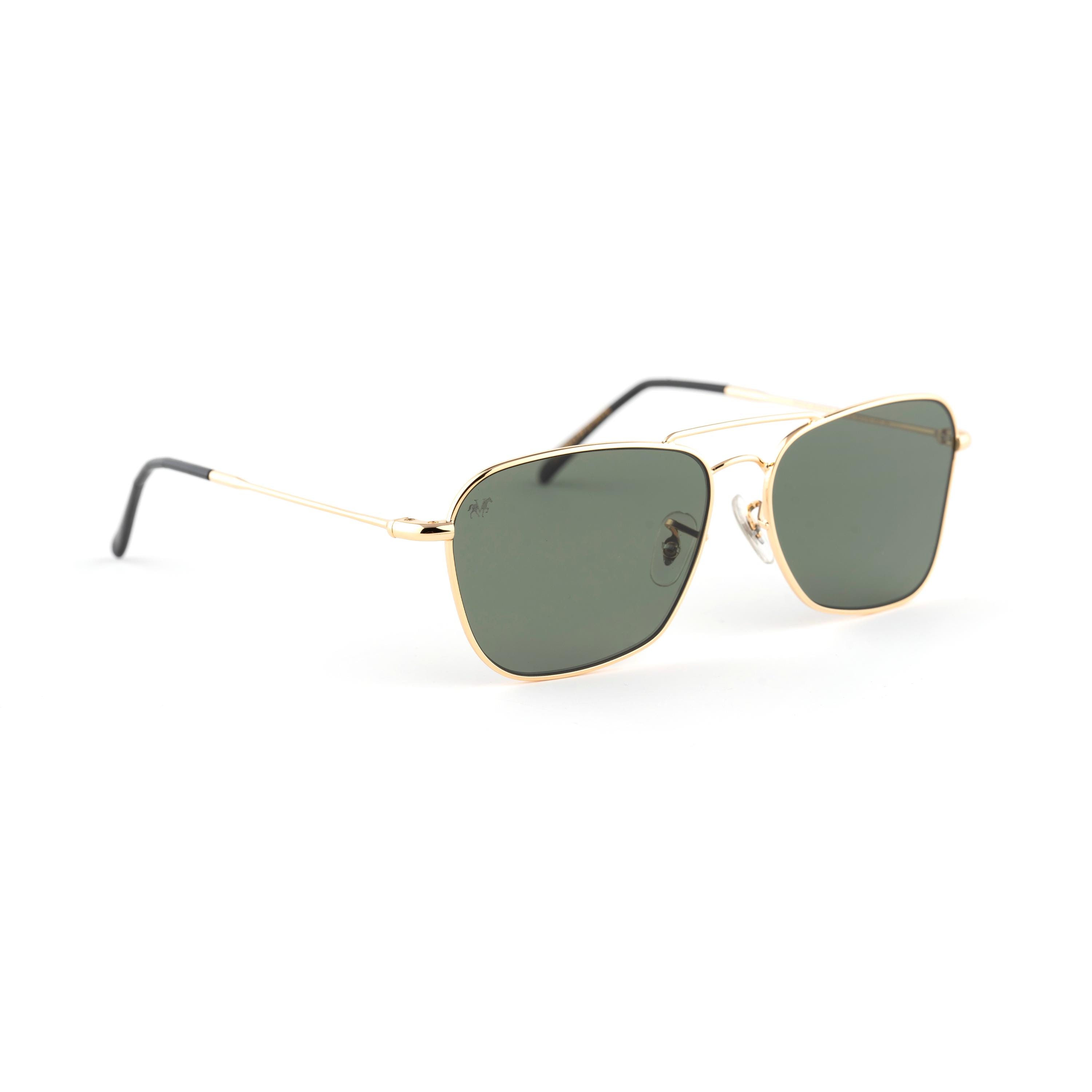 Gold Aviator Sunglasses, Vlux Club Handmade VV 1019, Concave  display picture 2