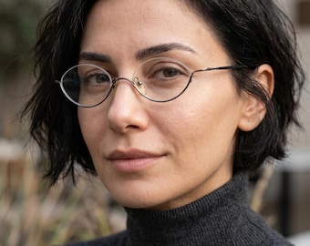 Okulary korekcyjne Massimo Vintage z lat 90. | Oprawka pod ramką, odwrócona, półramka, wyprodukowane w Japonii | NOS Y2K Avant Garde Optical, ultralekkie, 14 g, VLux 7239