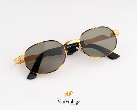 Sting 4089 sunglasses, 90s gold oval tortoise wom… - image 7